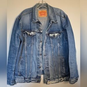 Levi's Vintage Blue Denim Jacket, Trucker With Rare White Tag